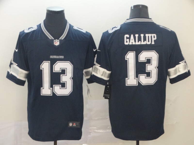 Men's Dallas Cowboys Michael Gallup #13 Navy Jersey